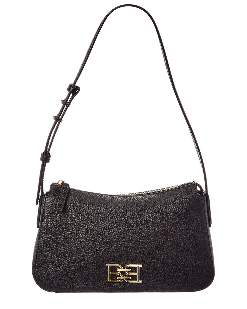 Bally Leather Shoulder Bag In Black