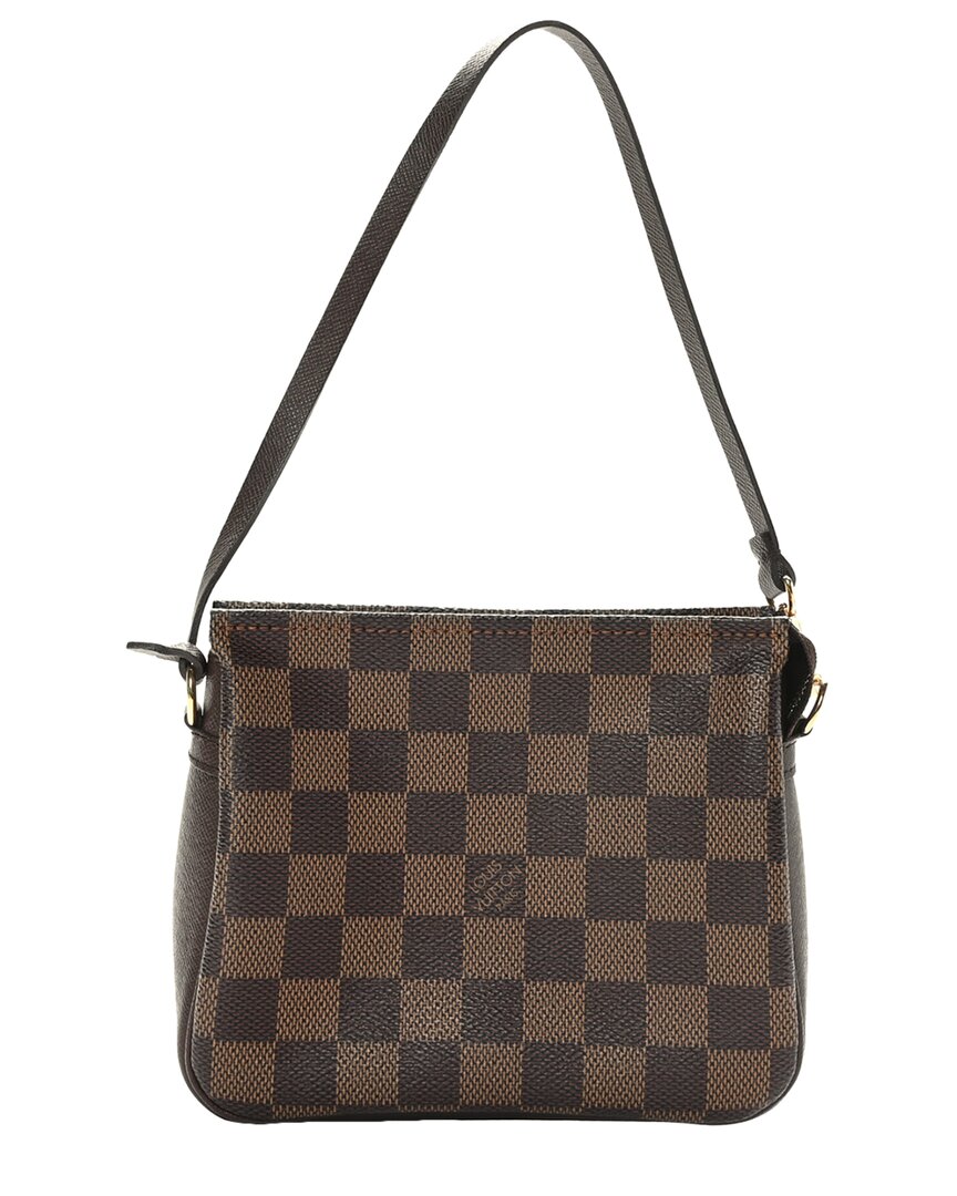 Pre-owned Louis Vuitton Brown Damier Ebene Coated Canvas Trousse Make Up (authentic Pre-  Loved)