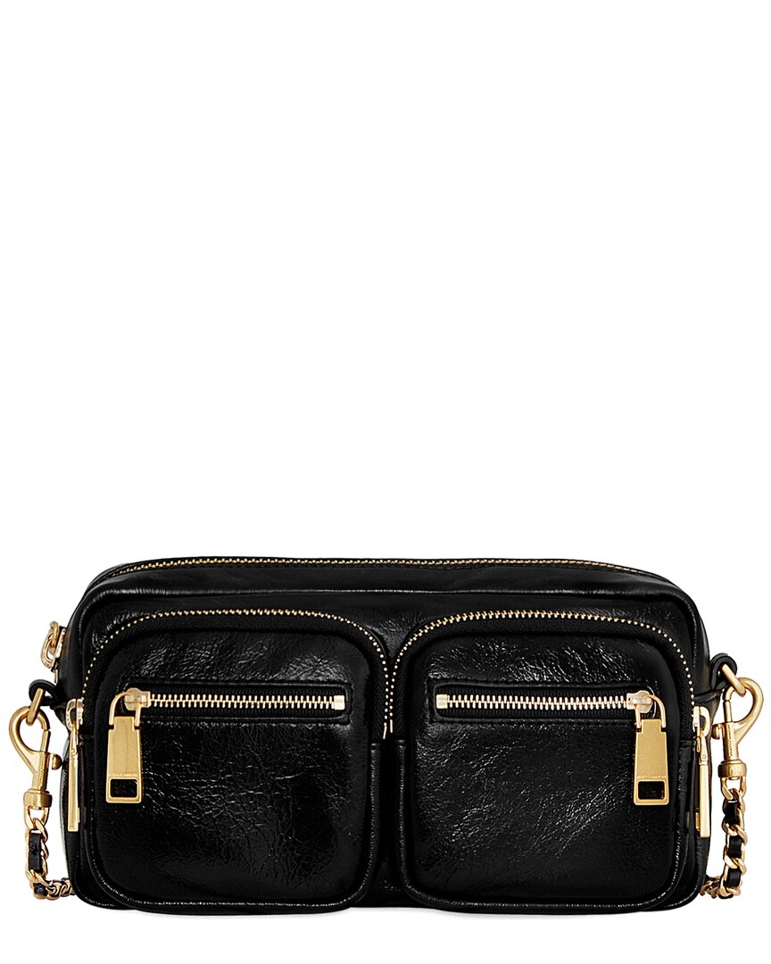 Rebecca Minkoff Surplus Small Leather Crossbody In Black