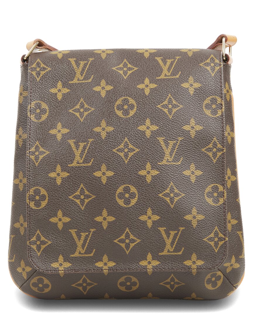 Pre-owned Louis Vuitton Brown Monogram Coated Canvas Musette Salsa Short Strap (authentic Pre-loved)