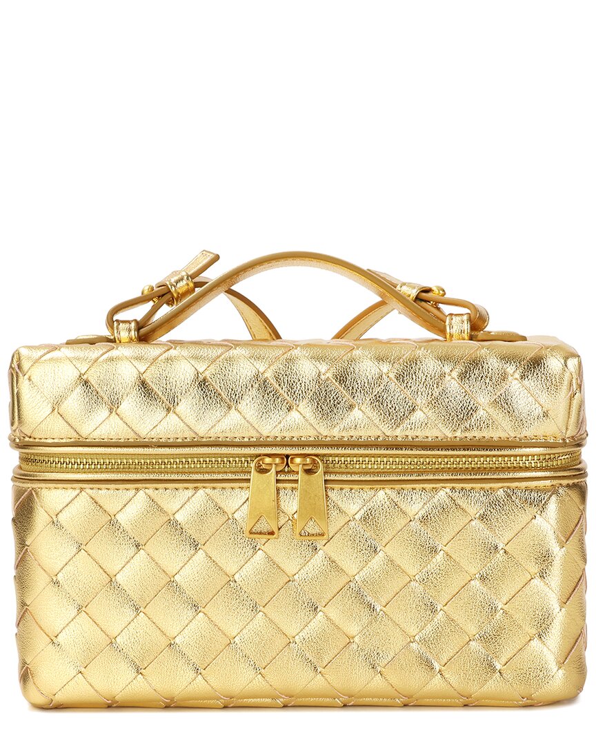 Tiffany & Fred Paris Metallic Quilted Leather Crossbody