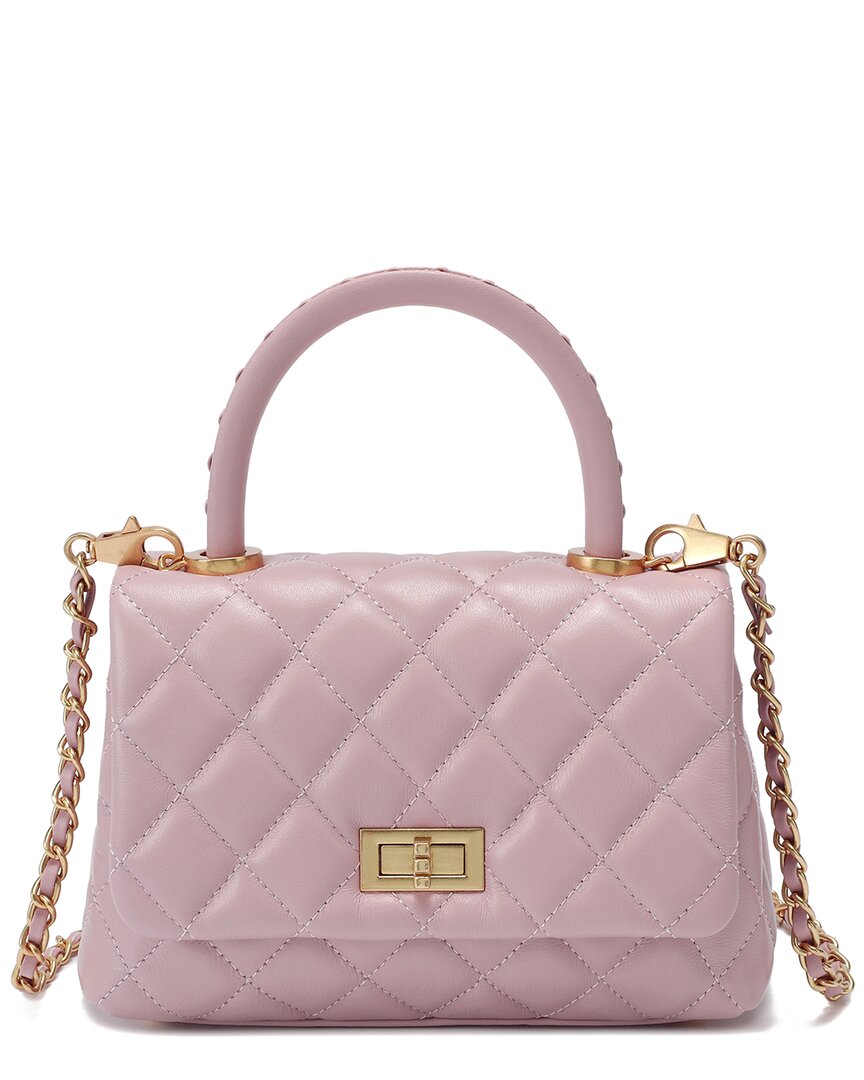 Tiffany & Fred Paris Quilted Leather Messenger Bag