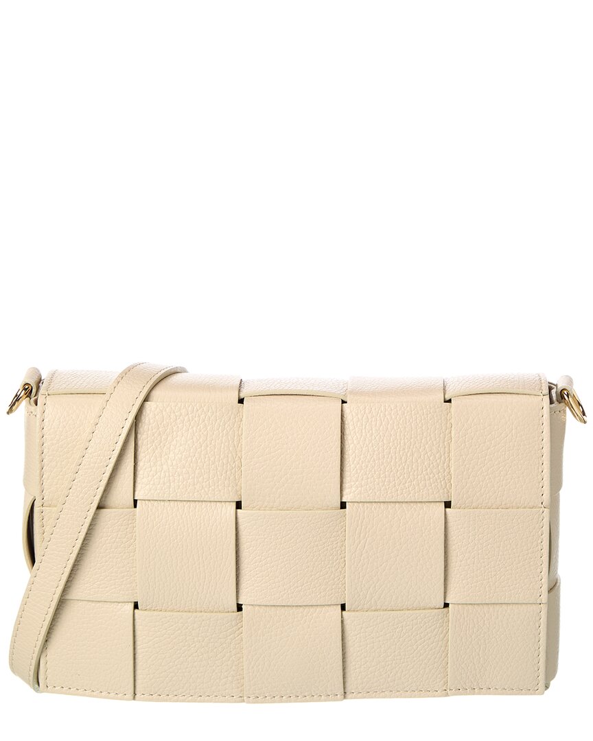 Isabella Rosetti Ember Hand-woven Leather Shoulder Bag