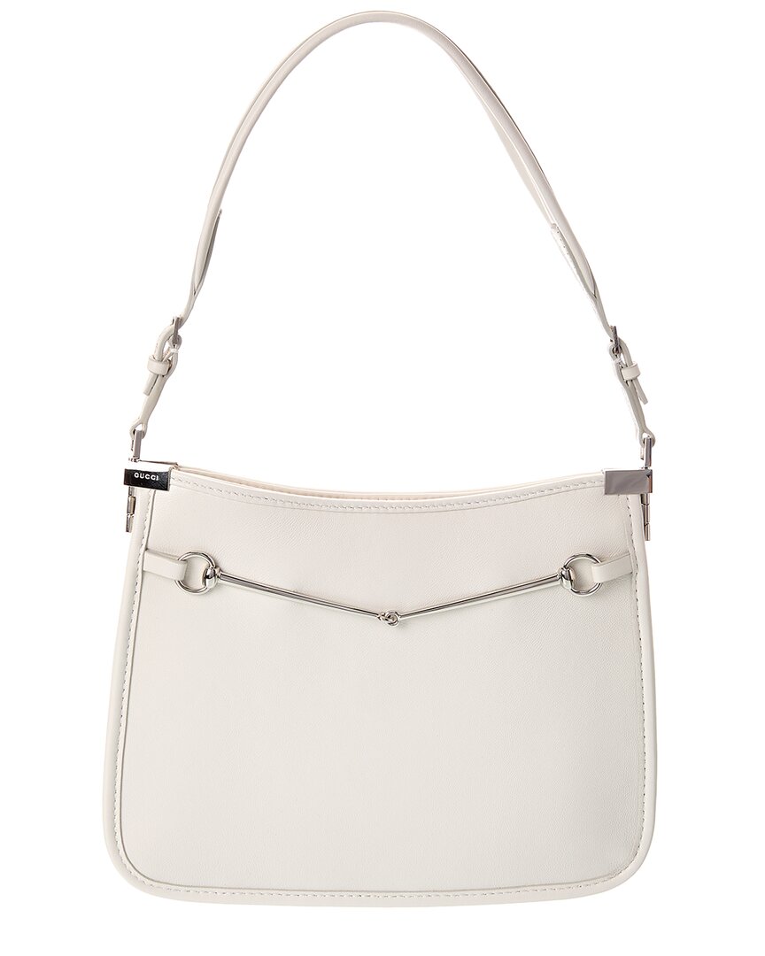 Gucci Horsebit Slim Logo Leather Shoulder Bag