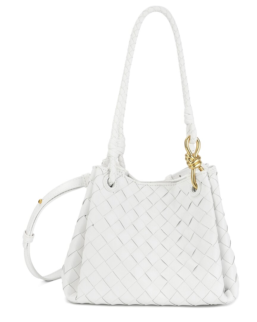 TIFFANY & FRED PARIS TIFFANY & FRED PARIS HAND-WOVEN LEATHER SHOULDER BAG 