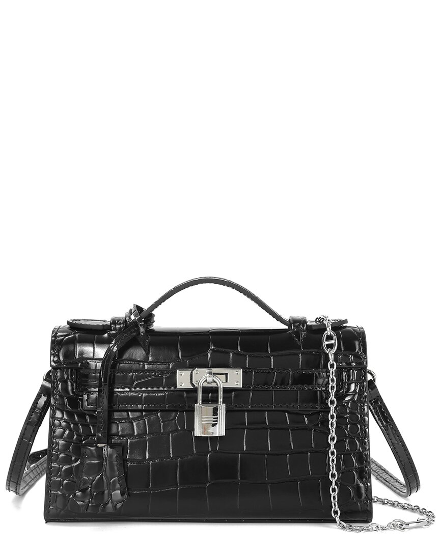 TIFFANY & FRED PARIS TIFFANY & FRED PARIS CROCO-EMBOSSED TOP-HANDLE CROSSBODY
