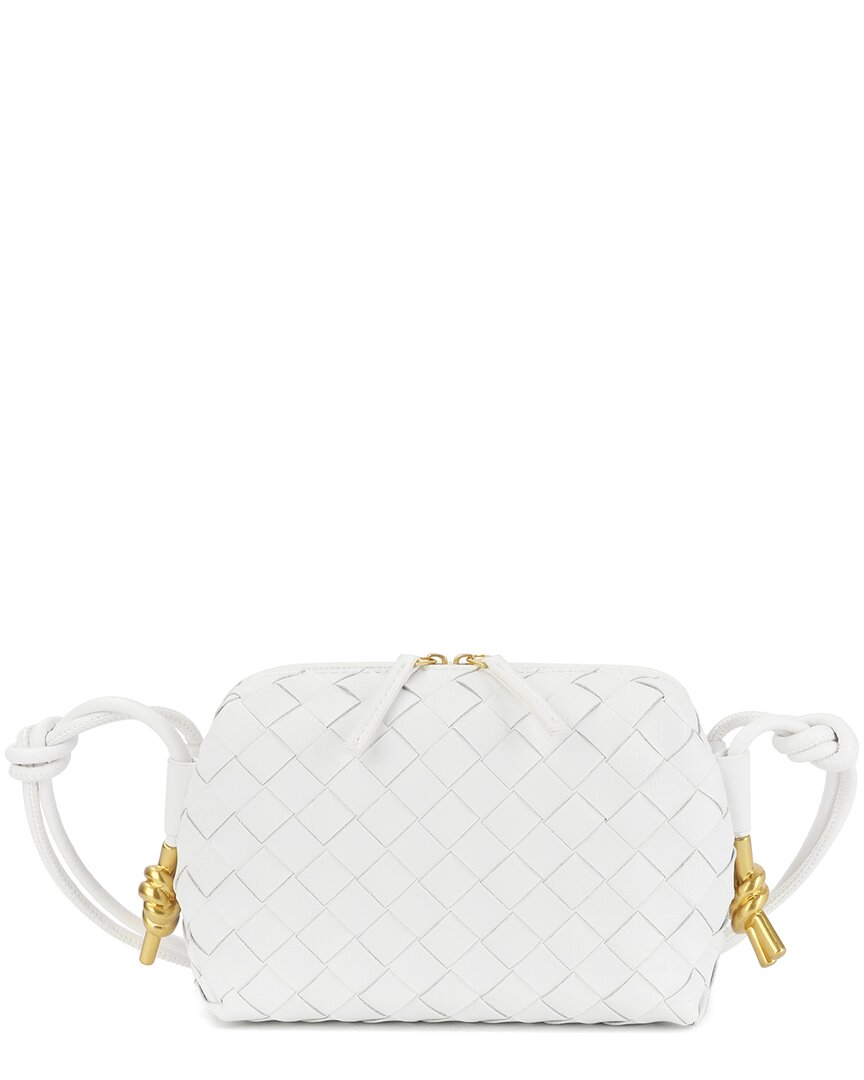 Tiffany & Fred Paris Hand-woven Leather Crossbody