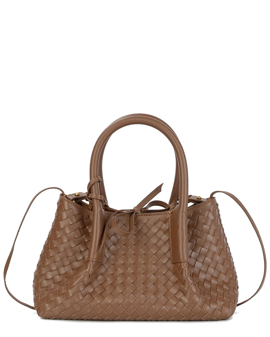 Shop Tiffany & Fred Paris Hand-woven Leather Tote
