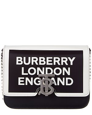 Burberry Small Tb Logo Print Leather Shoulder Bag from Gilt - Styhunt
