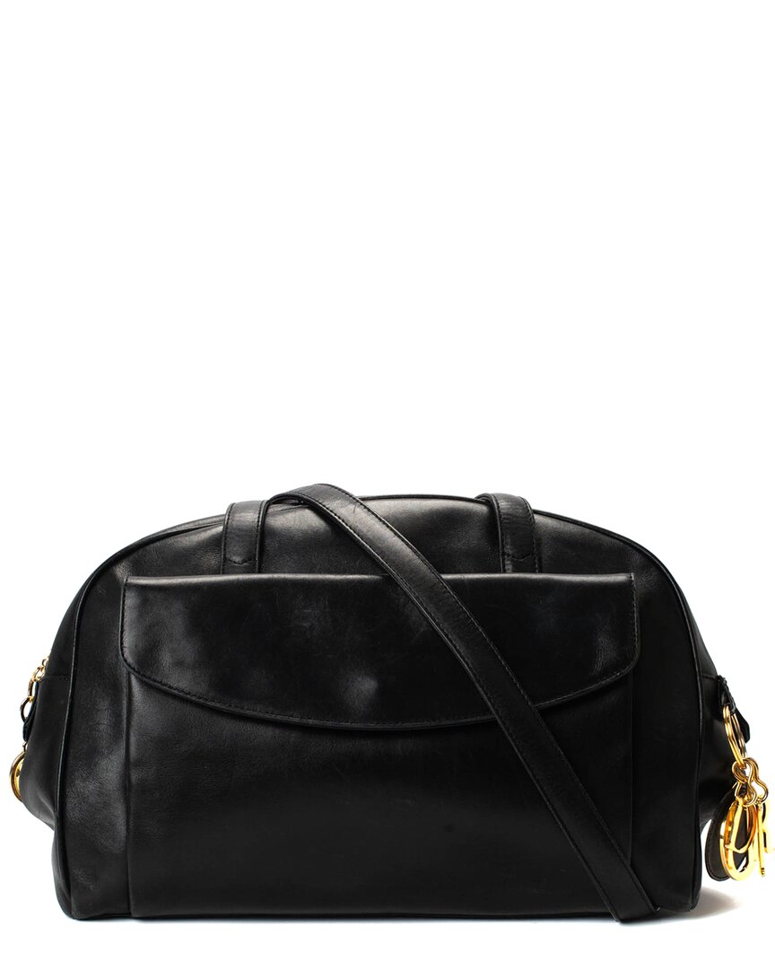 Pre-owned Chanel Green Nylon & Leather Coco Cocoon Bowling Bag (authentic Pre-loved)