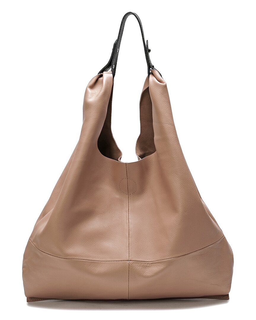 Tiffany & Fred Full-grain Leather Hobo Bag
