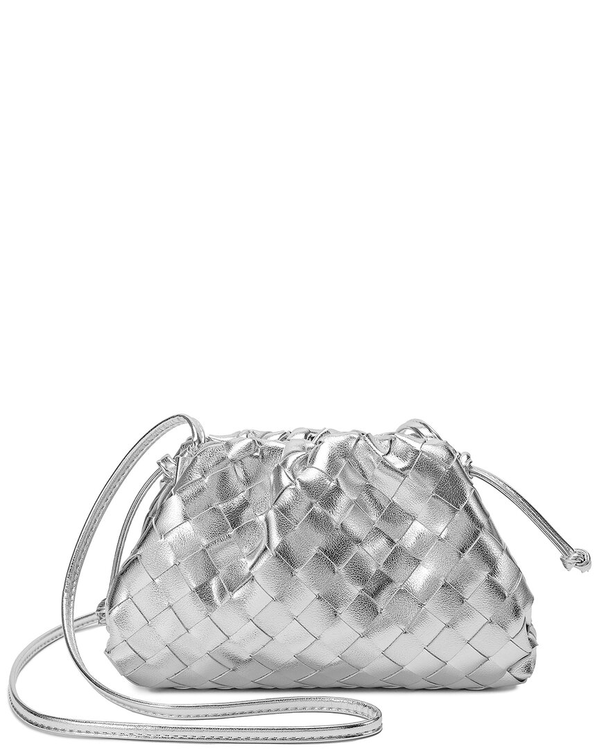 Tiffany & Fred Woven Metallic Leather Pouch