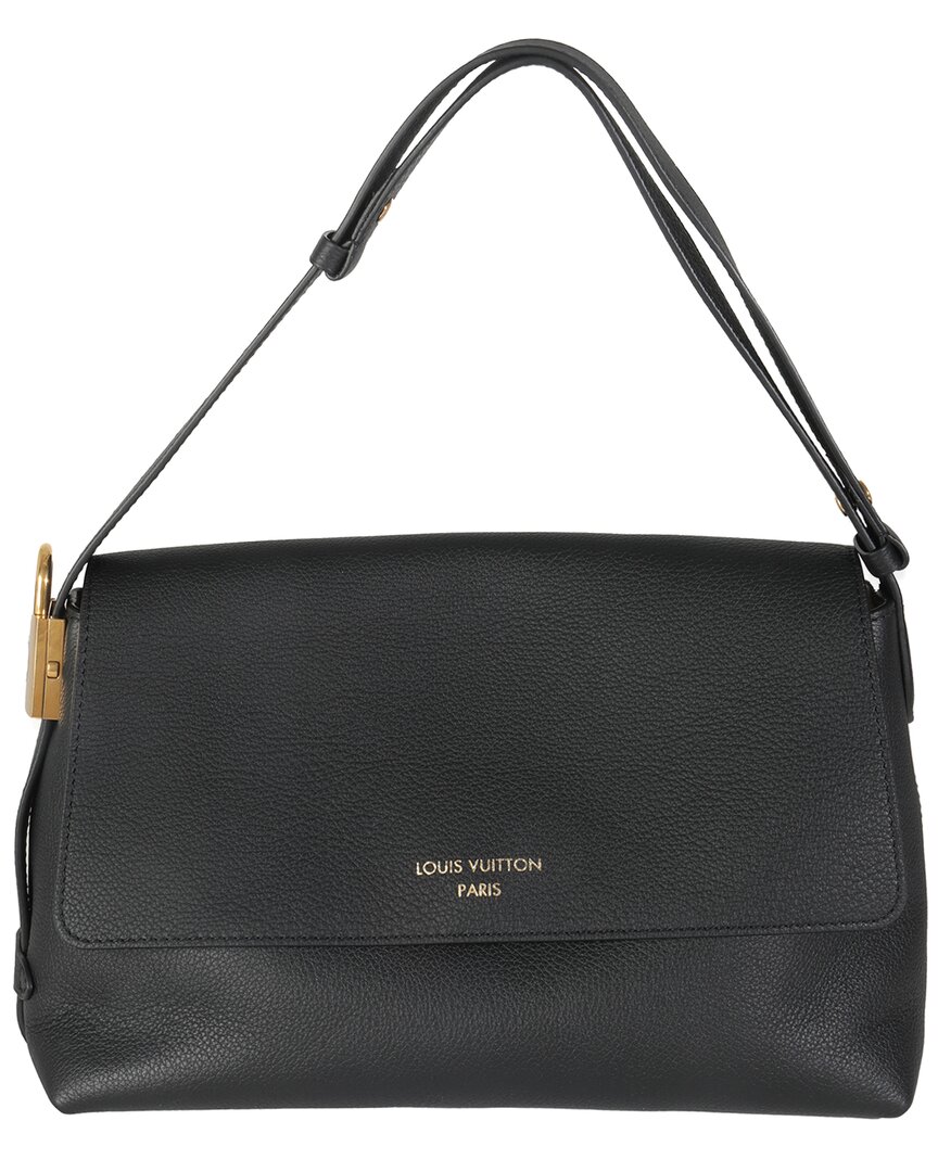 Pre-owned Louis Vuitton Black Leather Low Key Messenger (authentic Pre-loved)