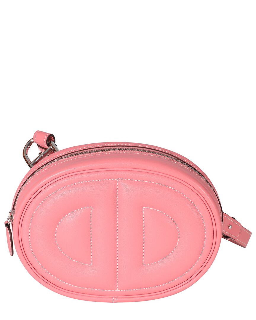 Pre-owned Hermes Hermès Pink Leather In-the-loop Belt Bag (authentic Pre-loved)