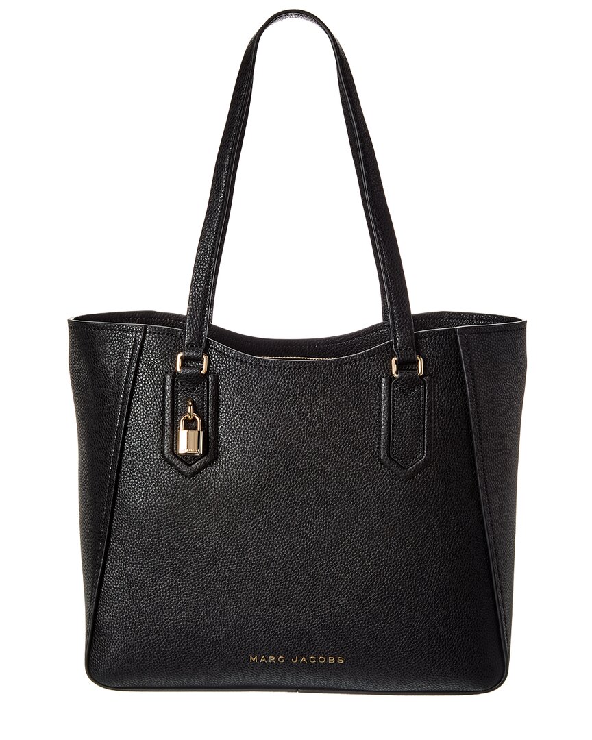 Marc Jacobs Work Leather Tote In Black