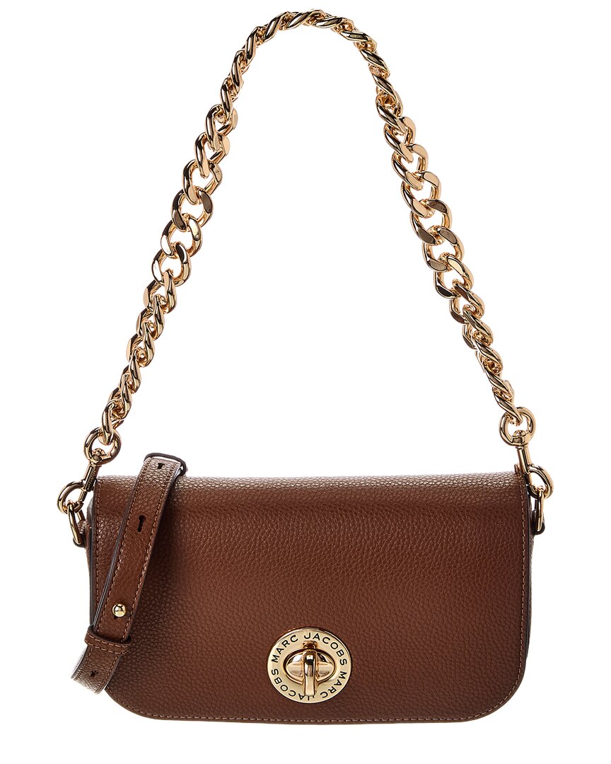 Marc Jacobs Leather Shoulder Bag In Brown