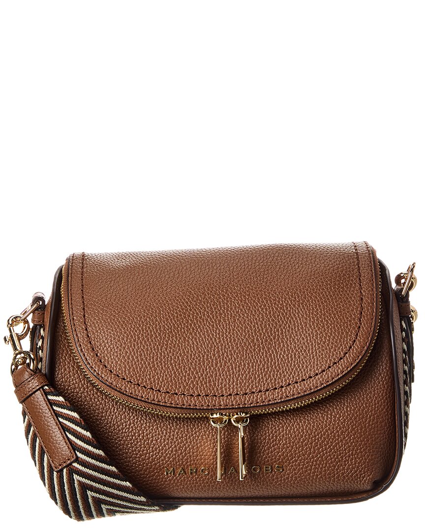 Marc Jacobs Mini Leather Messenger Crossbody In Brown
