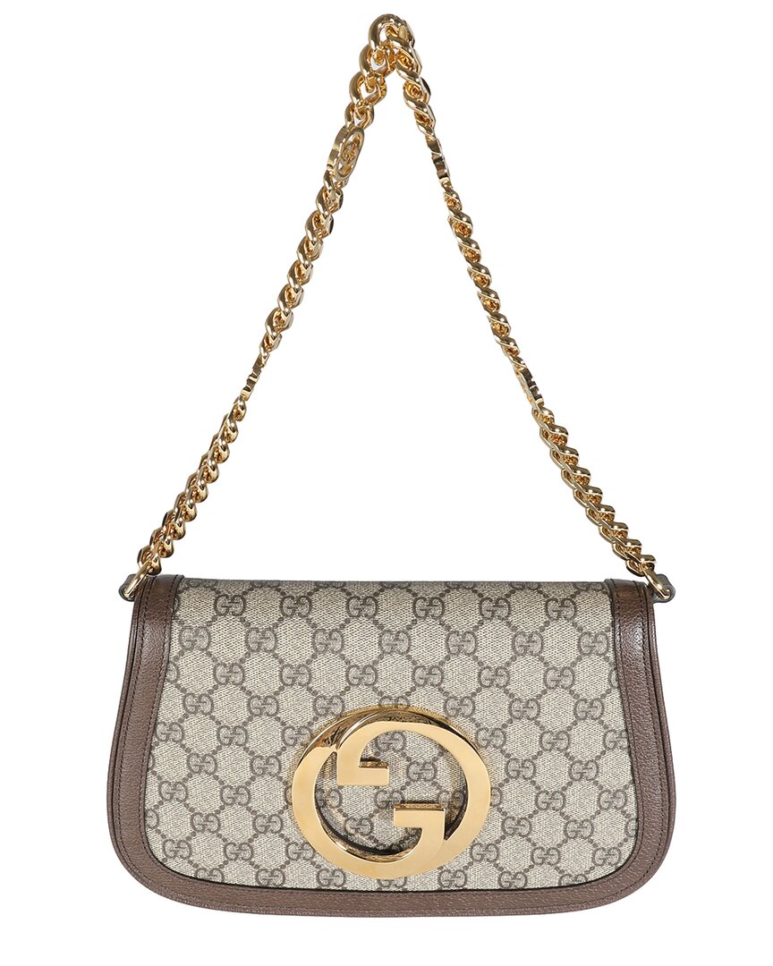 Gucci Gg Blondie Canvas Shoulder Bag