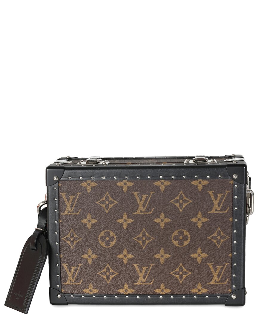 Pre-owned Louis Vuitton Monogram Macassar Canvas Clutch Box (authentic Pre-loved)