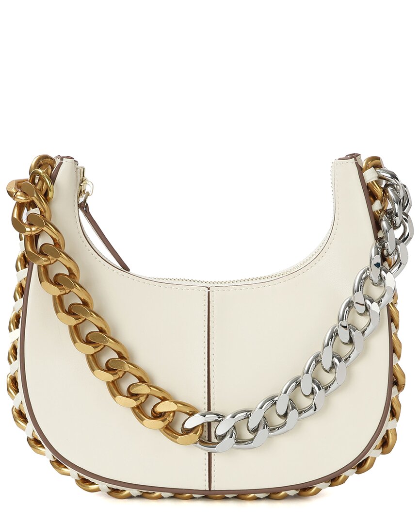 Tiffany & Fred Paris Smooth Leather Crossbody In White