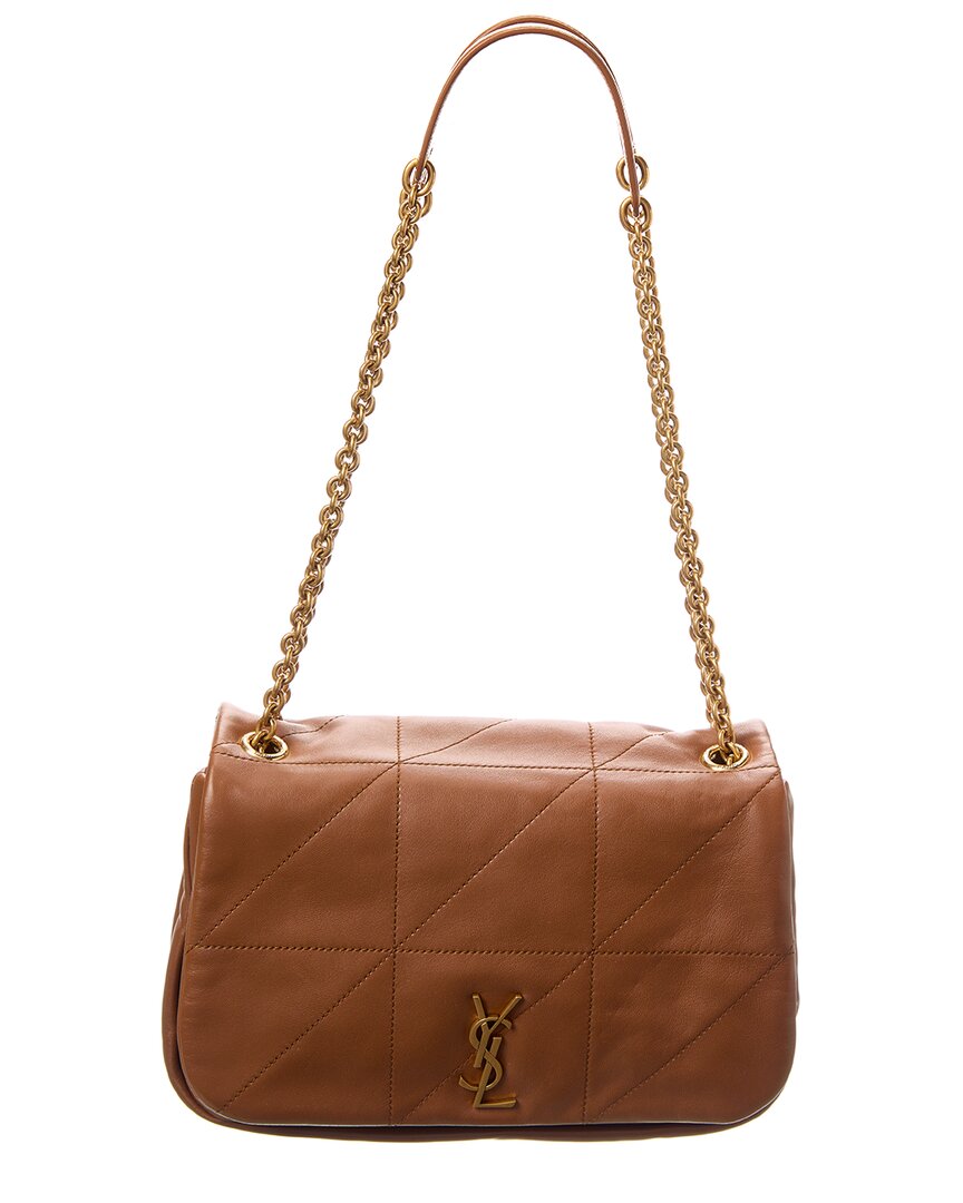 Saint Laurent Jamie 4.3 Small Leather Shoulder Bag In Brown