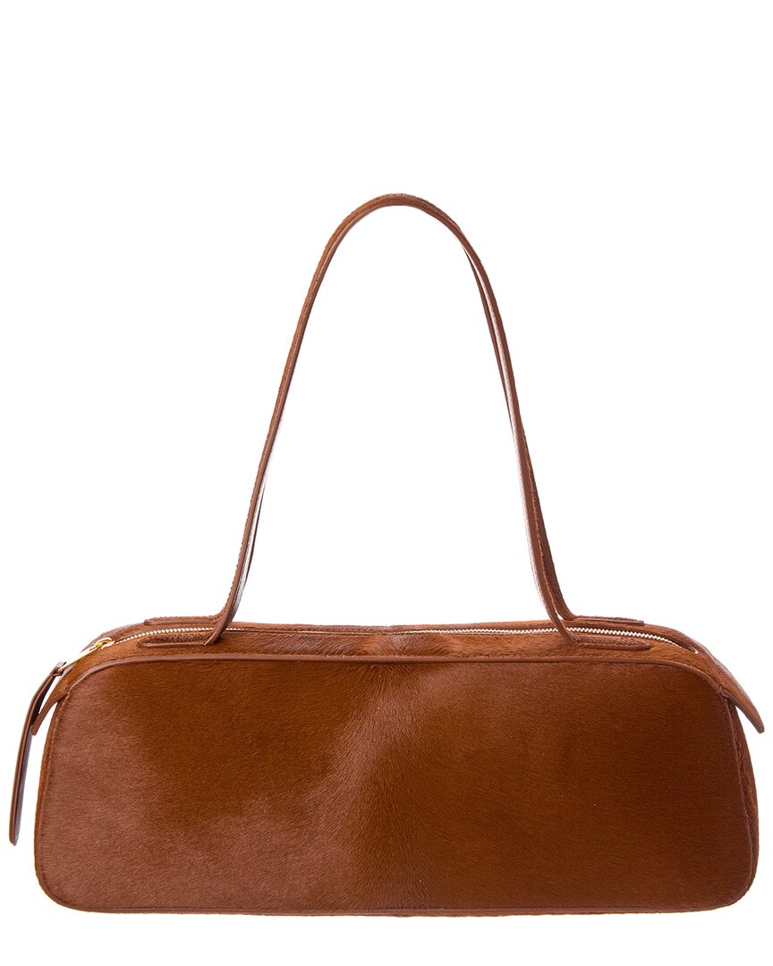 Khaite Simmona Haircalf & Leather Shoulder Bag