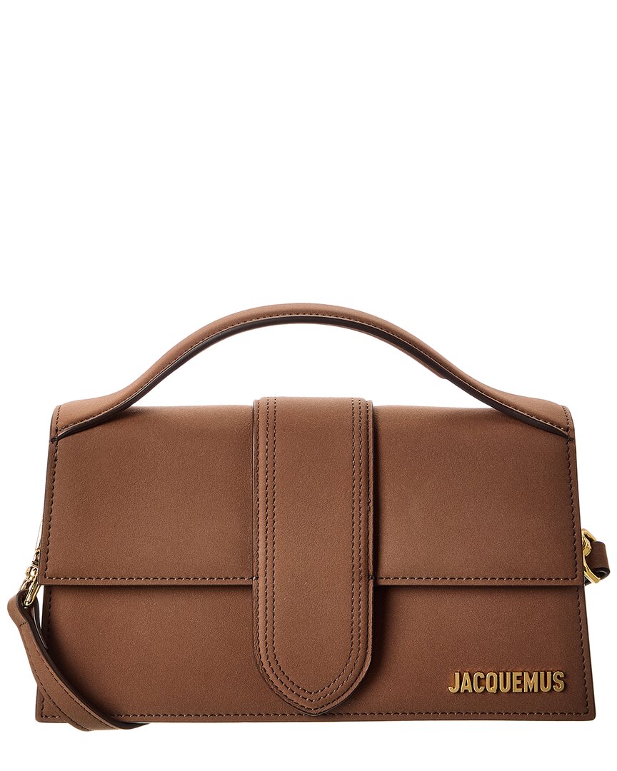 Jacquemus Le Grand Bambino Leather Shoulder Bag In Brown