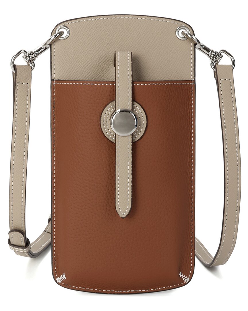 Tiffany & Fred Paris Grained Leather Phone Bag