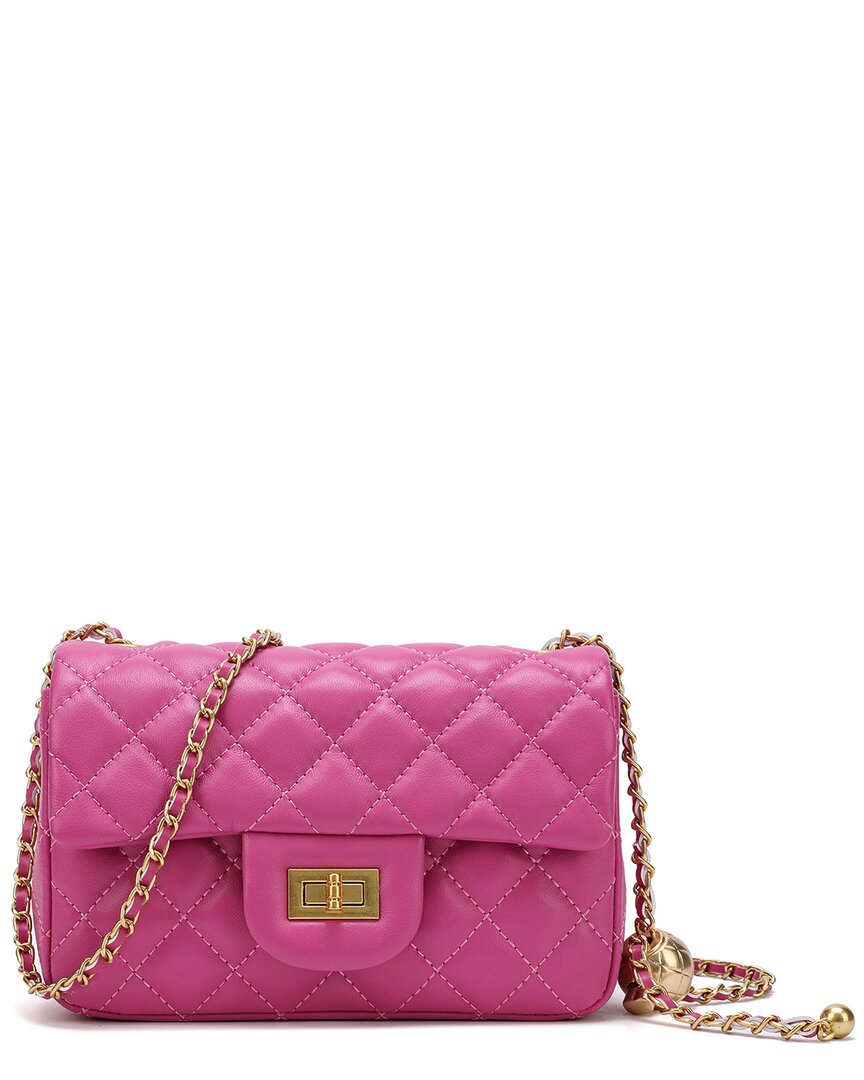 Tiffany & Fred Paris Quilted Leather Crossbody Shoulder Bag