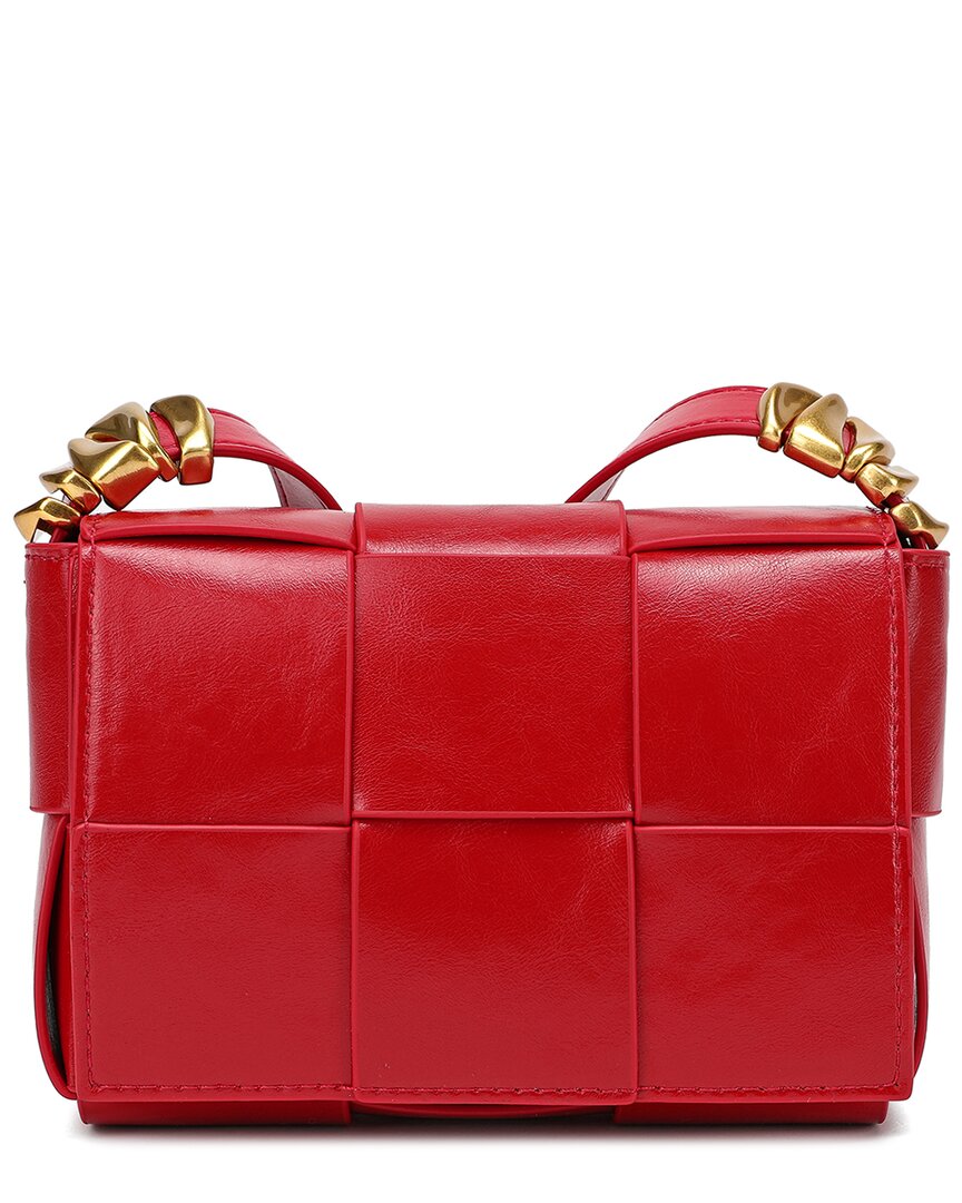 Tiffany & Fred Paris Pleated Leather Shoulder Bag