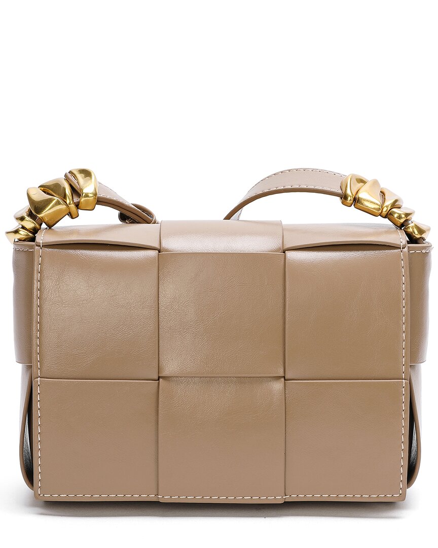 Tiffany & Fred Paris Woven Leather Crossbody