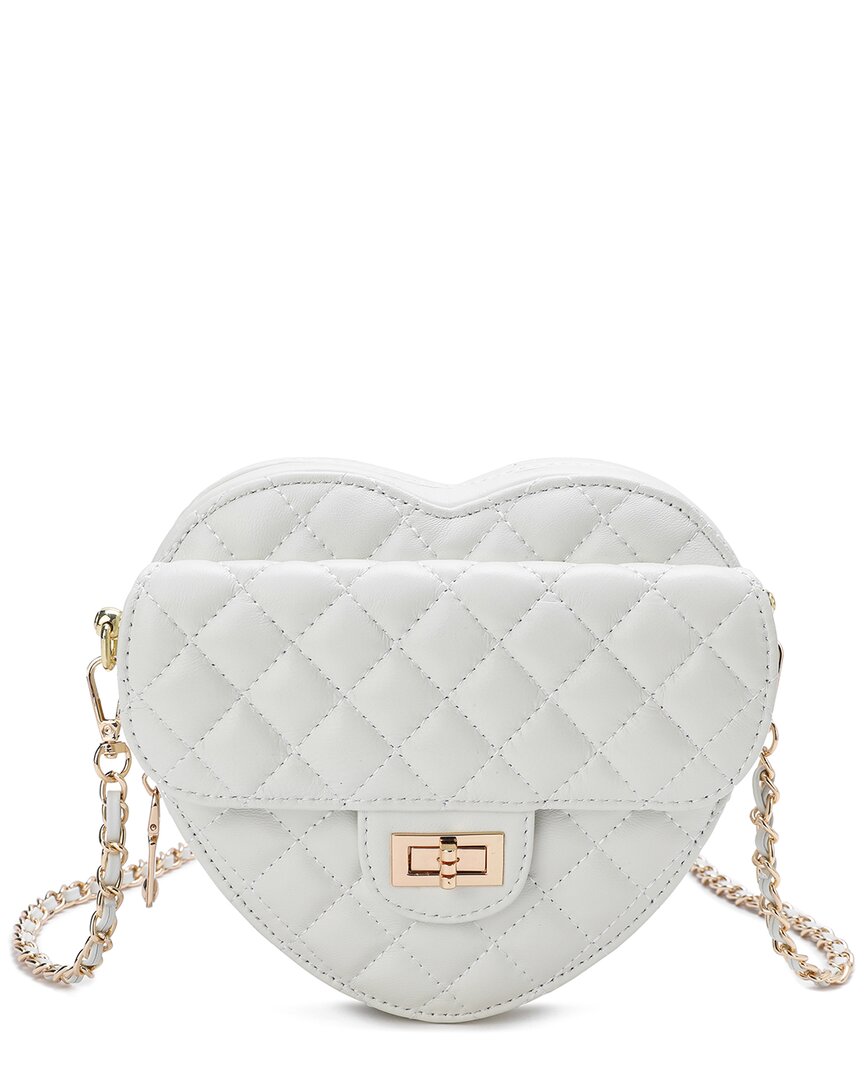 Tiffany & Fred Paris Quilted Leather Heart-shaped Crossbody
