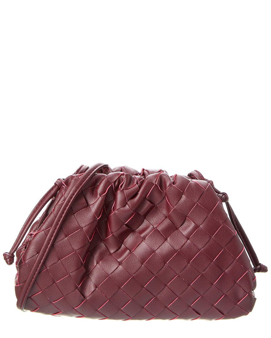 Tiffany & Fred Paris Woven Leather Crossbody Pouch