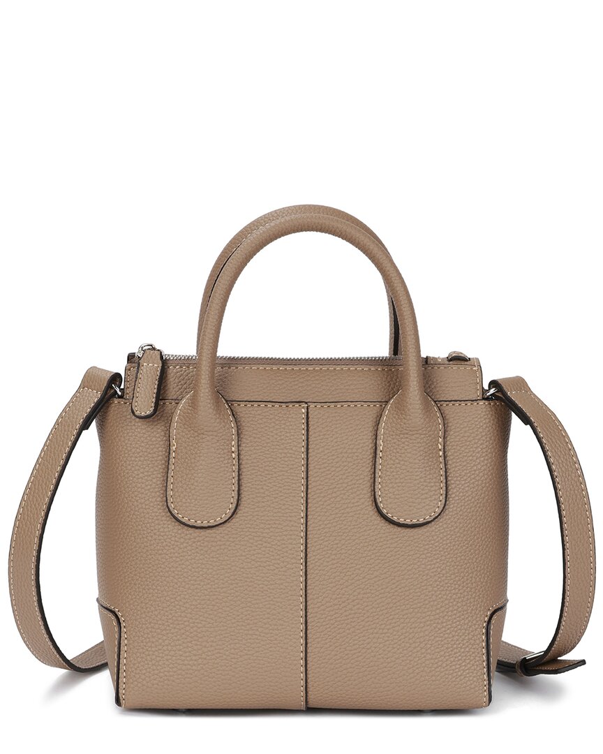 Tiffany & Fred Paris Canvas & Leather Satchel Bag