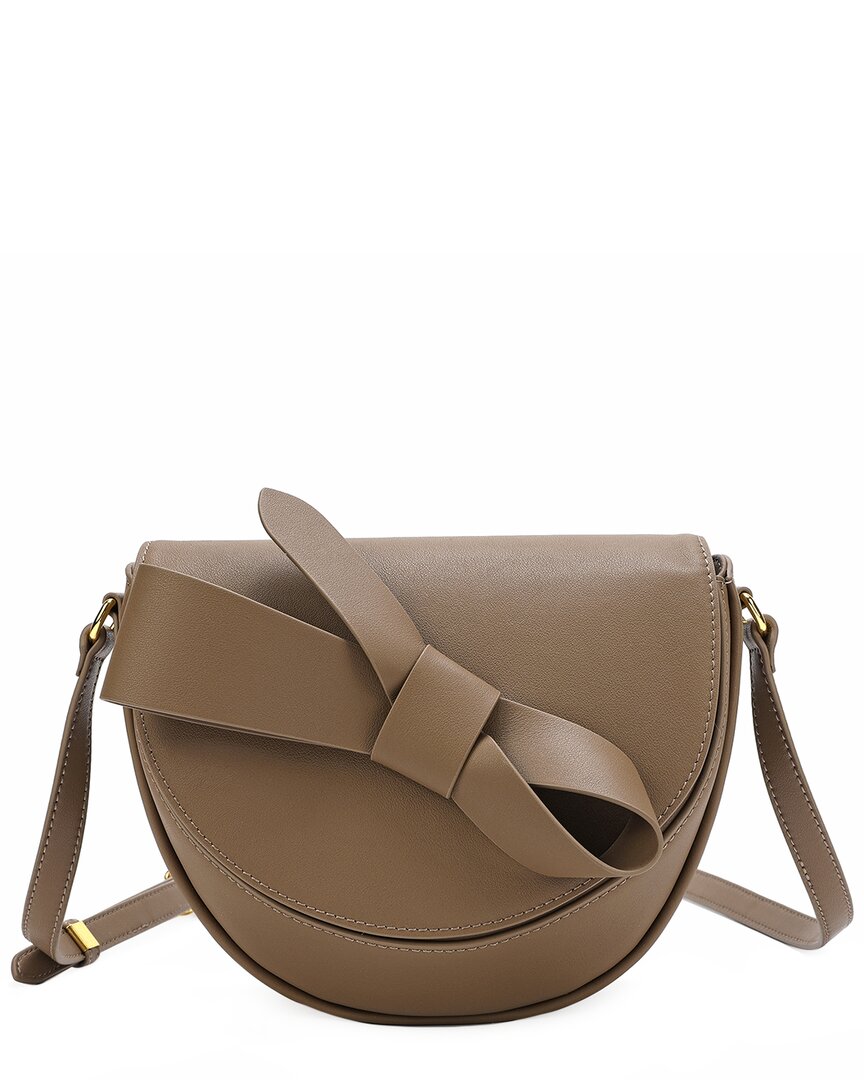Tiffany & Fred Paris Smooth Leather Fold-over Crossbody