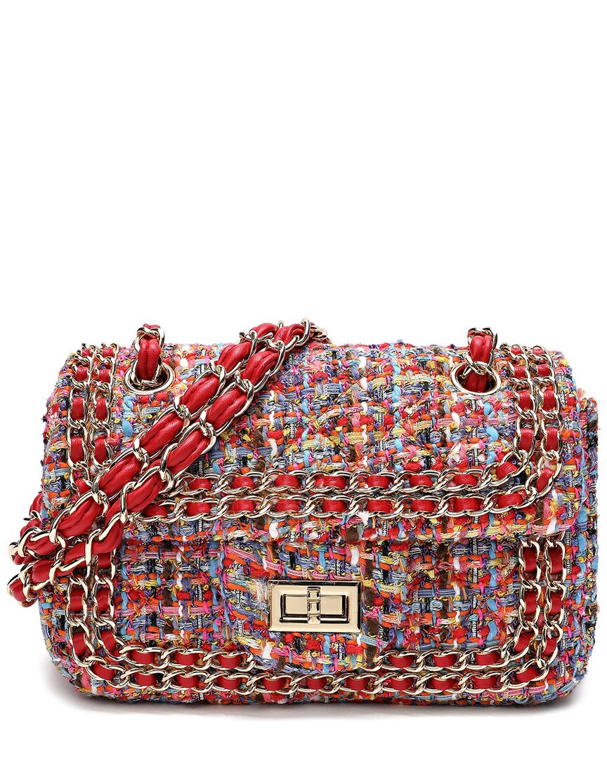 Tiffany & Fred Paris Wool & Leather Crossbody