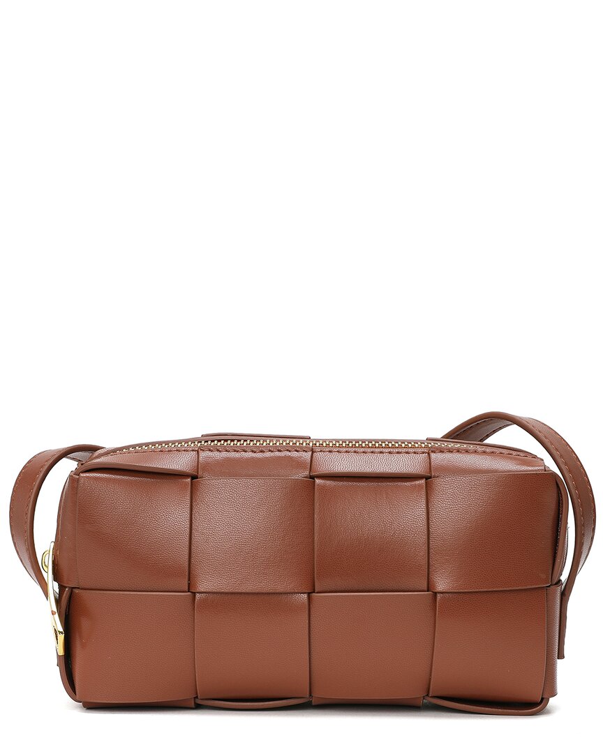 Tiffany & Fred Paris Woven Leather Crossbody