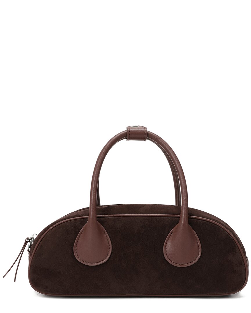 Tiffany & Fred Paris Suede & Leather Satchel