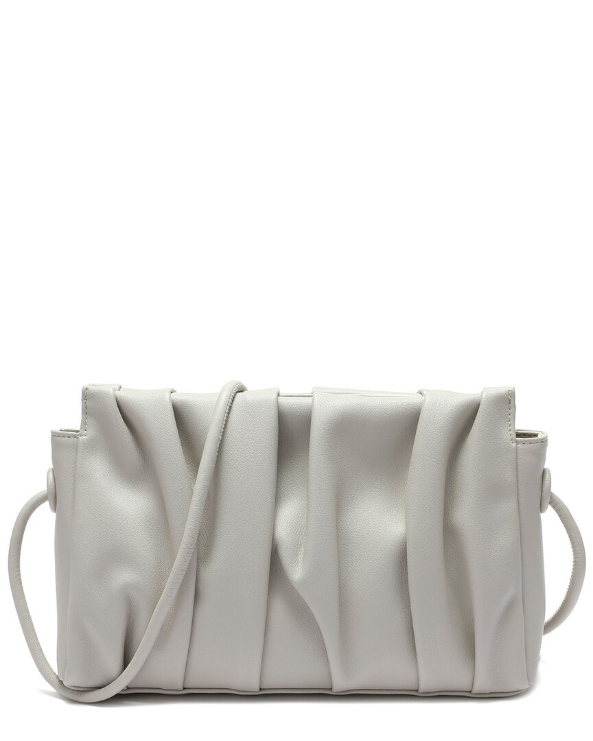Tiffany & Fred Paris Ruched Leather Crossbody