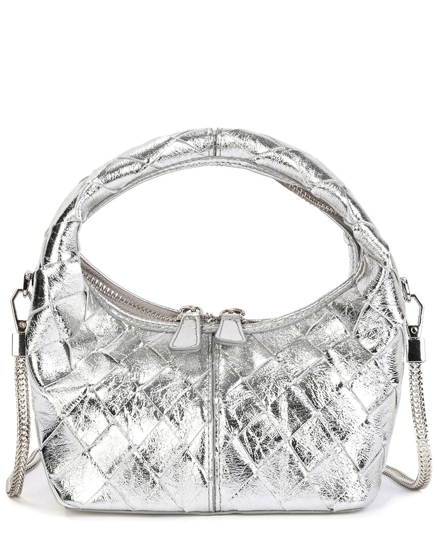 Tiffany & Fred Paris Woven Leather Crossbody Bag
