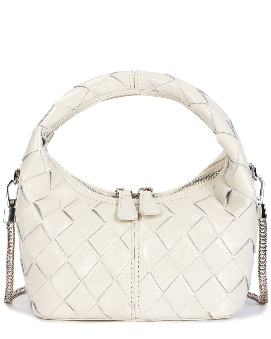 Tiffany & Fred Paris Woven Leather Crossbody Bag