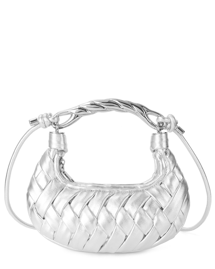 Tiffany & Fred Paris Hand-woven Leather Crossbody