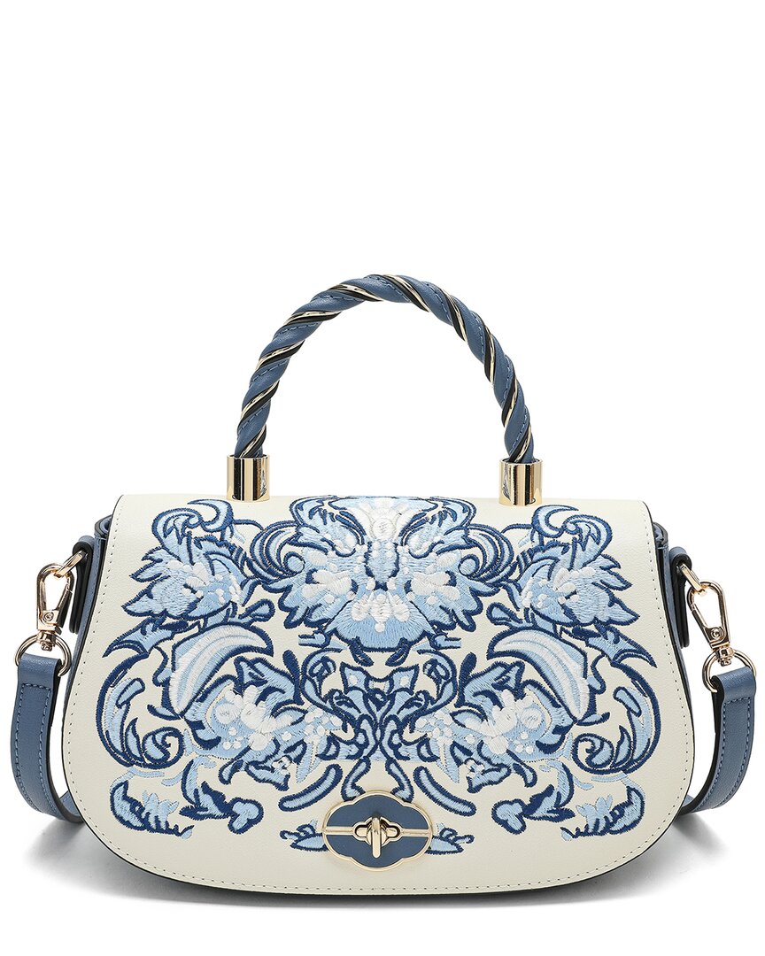 Tiffany & Fred Paris Smooth Sewn Leather Crossbody