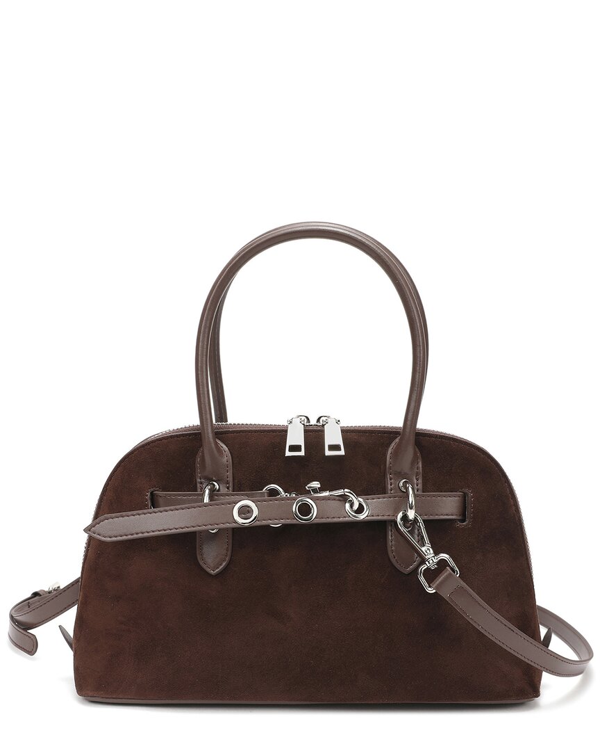 Tiffany & Fred Paris Hand-woven Leather Messenger Bag