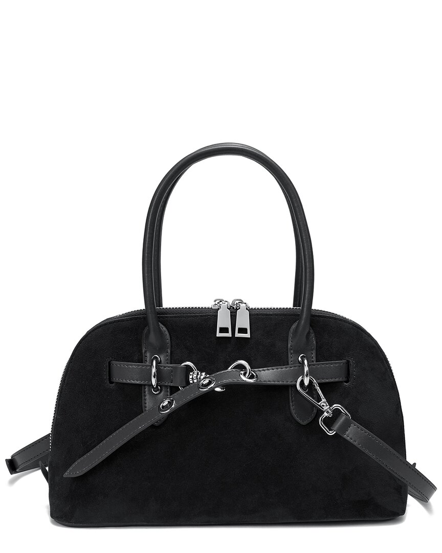 Tiffany & Fred Paris Hand-woven Leather Messenger Bag
