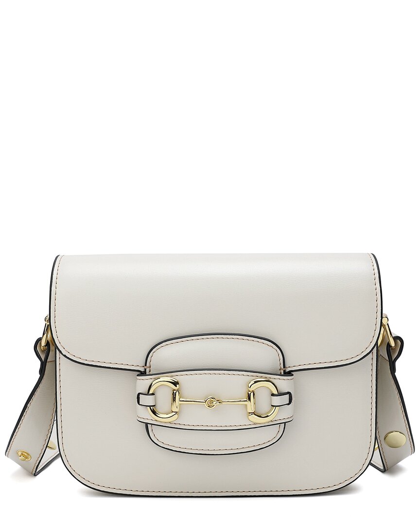 Tiffany & Fred Paris Top-grain Leather Foldover Messenger Bag