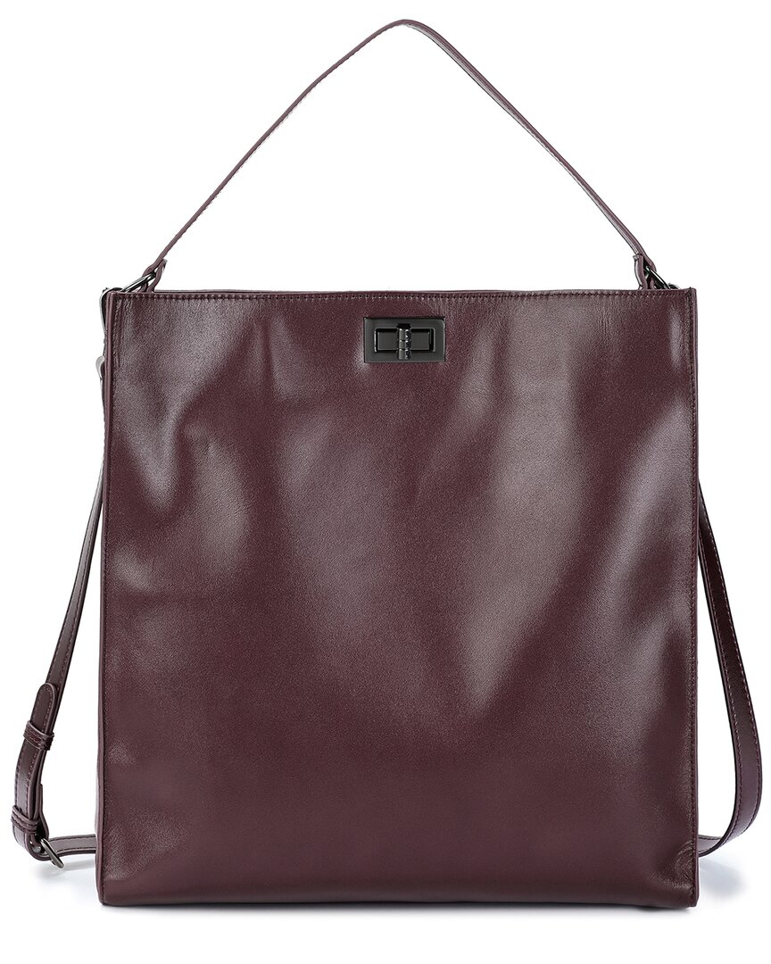 Tiffany & Fred Paris Shiny Leather Tote