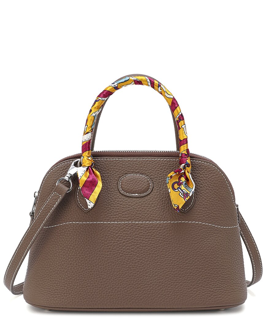 Tiffany & Fred Paris Top-grain Leather Satchel
