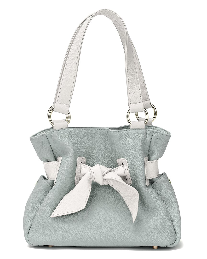 TIFFANY & FRED PARIS TIFFANY & FRED PARIS TOP-GRAIN BOW LEATHER SHOULDER BAG