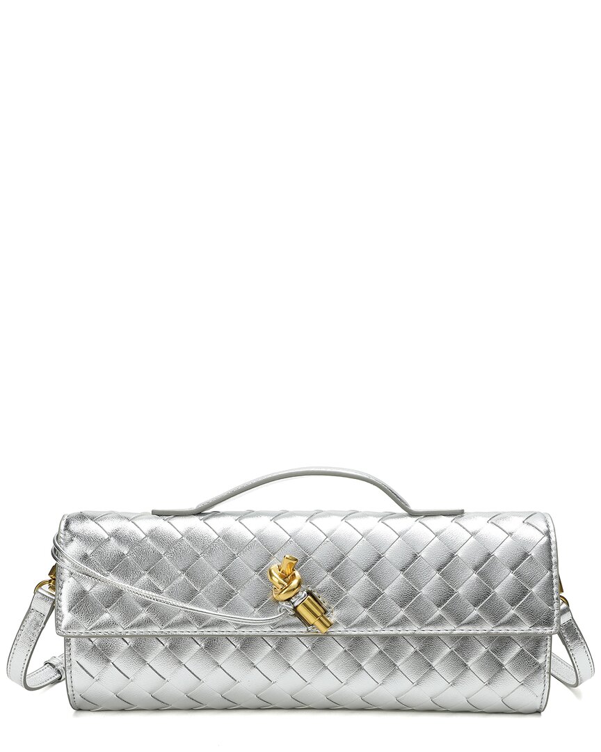 Tiffany & Fred Paris Woven Leather Clutch